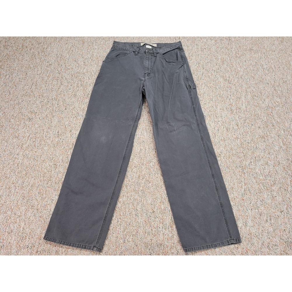 Gap Carpenter Pants Mens 33x32 Gray Baggy Canvas Workwear Y2K Skate Utility